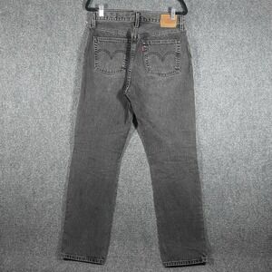 Levis 501 Button Fly Dark Gray Wash Jeans Straight Mens Size 30x32 #2047